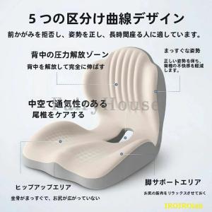 姿勢矯正クッション バランスチェア 腰痛対策 ...の詳細画像4