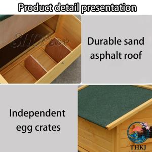 ウサギのケージ 耐候性屋根と卵パック付きの屋外...の詳細画像2