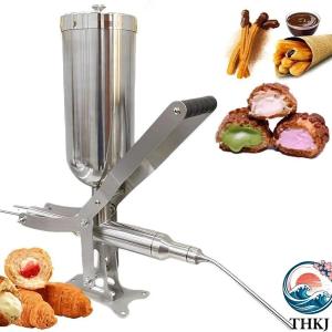 手動クリーム充填機 5L ドーナツ充填機 業務用 家庭用 ラテンフルーツ パン芯クリーム充填機 304ステンレス製 パフ充填用 チュロス 使いやすい おすすめ