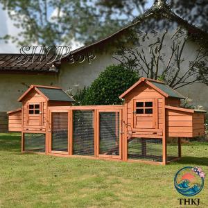 鶏小屋 屋外 木製 大型 鶏舎 ヘンハウス 砂瀝青屋根 耐候性 防雨 防風性 断熱性 家禽ケージ ウサギハッチ 七面鳥 アヒル ガチョウ飼育ケージ 家庭用 4つのネステ