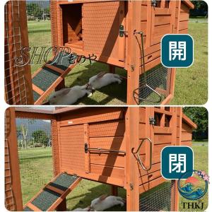 鶏小屋 屋外 木製 大型 鶏舎 ヘンハウス 砂...の詳細画像5