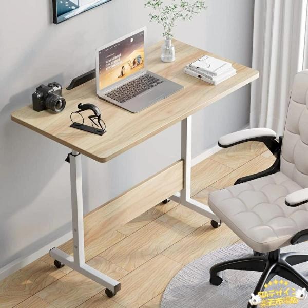 昇降デスク 折りたたみテーブル 幅60 80cm 高さ調節可 机 在宅勤務 軽量化 キャスター付き