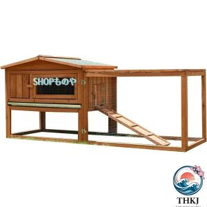 鶏小屋 ポータブル鶏小屋 屋外ウサギケージ 耐候性家禽ケージ ウサギケージ ポータブル鶏小屋 うさぎ小屋 屋外二層 木製家禽ケージ 無垢材小動物 ア