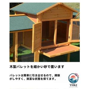 大型 鶏小屋 屋外 ケージ マルチドア設計 雨...の詳細画像3
