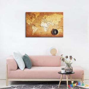 世界地図 キャンバスアートパネル アンティーク...の詳細画像4