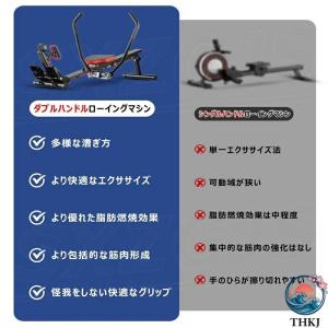 ローイングマシン 家庭用 ボート漕ぎマシン 折...の詳細画像3