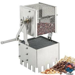 焙煎器 コーヒーロースター コーヒー焙煎機 家庭用焙煎機 75G 350G ステンレス鋼製 手動360°回転 ハンドル付き 使いやすい おすすめ 人気 注目アイテム