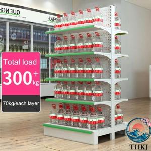 大型スーパーマーケット陳列棚 金属製頑丈収納棚...の詳細画像4