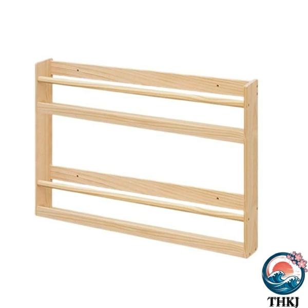 マガジンラック木製 壁掛け60/80cm マガジンスタンド パンフレットスタンド 木製本棚 ラック ...