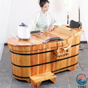 木製バスタブ 露天風呂 アイスバス 簡易風呂 ...の詳細画像2