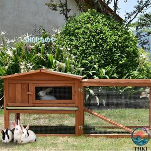 鶏小屋 ポータブル鶏小屋 屋外ウサギケージ 耐...の詳細画像2