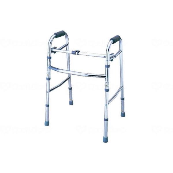 折り畳み歩行器（２８６５/２８６６）　シルバー　ブロンズ　赤井　高齢者　介護