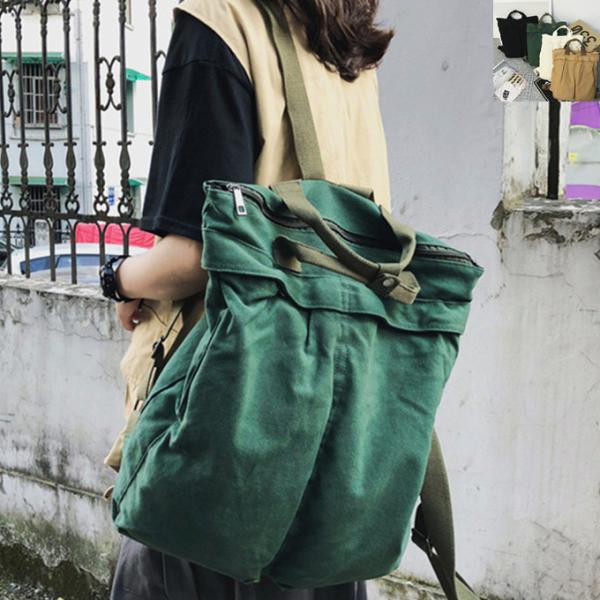 新作 男女兼用 レディース リュックバッグ リュックサック 大容量 帆布 リュック キャンバス 2W...