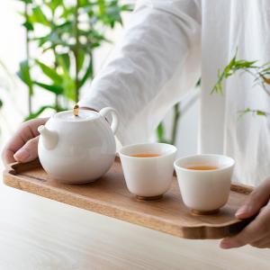 木製トレー お茶トレー カフェ コーヒー トレ...の詳細画像1