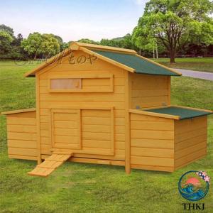 ウサギのケージ 耐候性屋根と卵パック付きの屋外ウサギ小屋 鶏やモルモット用の木製小動物の生息地