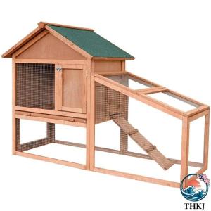 鶏小屋 屋外チキンコープ 木製耐候性鶏舎 家庭用 飼育ケージ 砂アスファルト屋根の家禽ケージ 亜鉛メッキメッシュとトレイ マルチドアデ 快適 使いやすい
