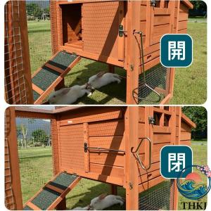 鶏小屋 屋外 木製 大型 鶏舎 ヘンハウス 砂...の詳細画像5