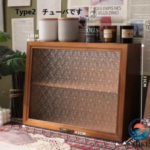 レトロ無垢材収納箱 デスクトップコーヒーカップ...の詳細画像3