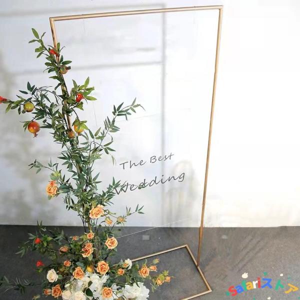 鉄製アーチ 方形 ガーデンアーチ メタル ローズアーチ フラワーアーチ 幅80cm 高さ200cm ...