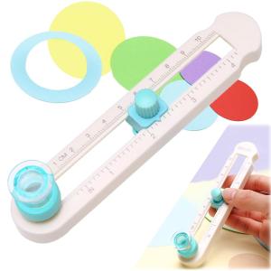 Moeagel 円形カッター サークルカッター ペーパー (直径2cm〜20cm 対応) コンパスカッター 丸く切る 目盛り付き 必要なサイズを簡単