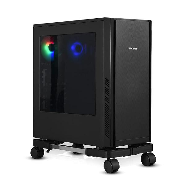 RAYLOVE CPUスタンド、調整可能なリムーバブルコンピュータメインフレームストレージラック 4...