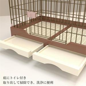 ペットケージ 飼育ケージ ペットハウス キャス...の詳細画像3