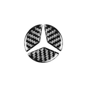 ベンツ Benz GLB  Bクラス2019 ステアリングカバー カーボン 3枚セット｜sakuracar