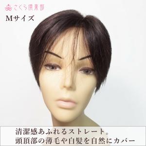 部分ウィッグ 人毛100% 女性 レディース総...の詳細画像1