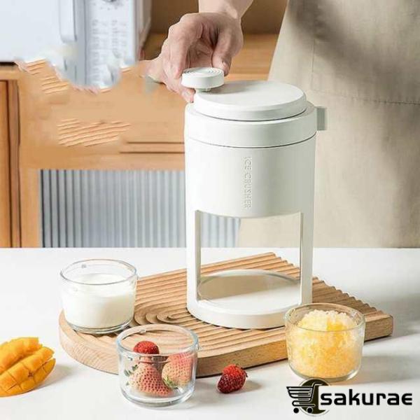 かき氷器 氷かき器 かき氷機 手動 コンパクト かき氷 手回し ふわふわ シャリシャリ やわらか く...