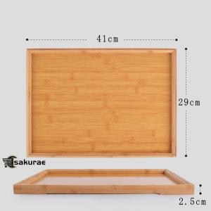 トレー 木製 カフェトレー 天然木製 45cm...の詳細画像1