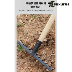 レーキ 熊手 草取り草刈りレーキ ガーデンレー...の詳細画像5