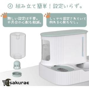 自動 給餌器 給水器 餌やり 猫 犬 餌やり機...の詳細画像2