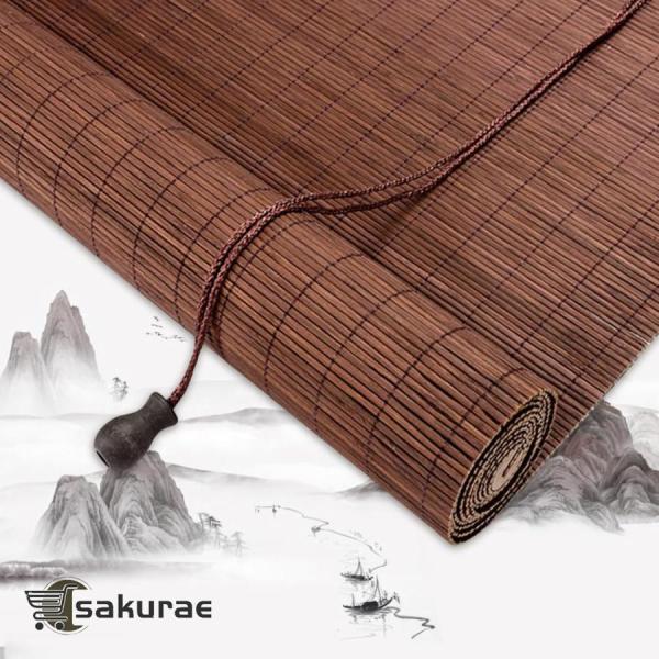 すだれ 屋外 室内 【カスタムサイズ】 竹すだれ 巻き上げ 日除け 窓 屋内 簾 すだれカーテン よ...