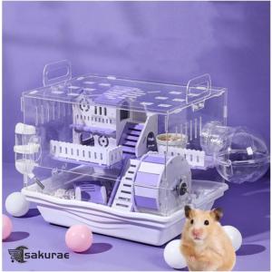 ハムスターケージ アクリル 透明ケージ 小動物...の詳細画像2