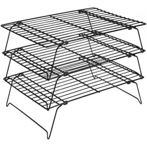 ケーキクーラー オーブン用網 黒 パンクーラー 折りたたみ 冷却ラッククッキー ケーキ パン お菓子 家庭用 業務用｜SAKURAE