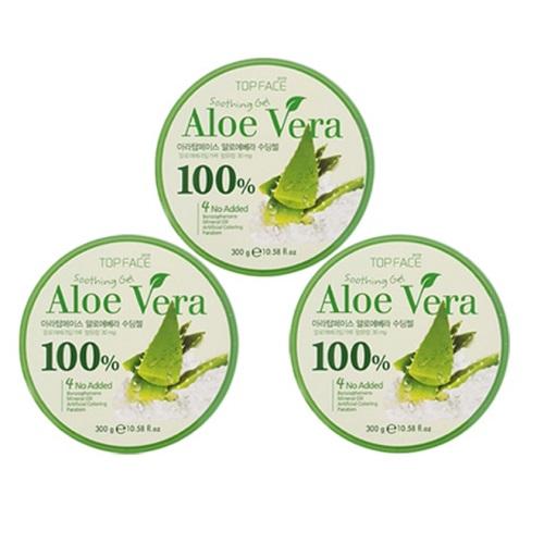 お得3個セット【韓国コスメ】Aloe アロエジェル　100％　ヒアルロン酸配合　300ｍｌ