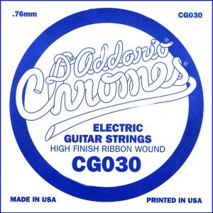 D'Addario エレキギター バラ弦 5本セット CG030  Chromes Flat Wound［daddario エレキ弦 cg030］〈ゆうパケット対応〉｜sakuragakki