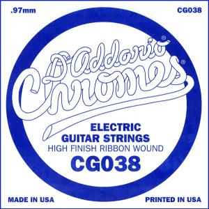 D'Addario エレキギター バラ弦 5本セット CG038  Chromes Flat Wound［daddario エレキ弦 cg038］〈ゆうパケット対応〉｜sakuragakki