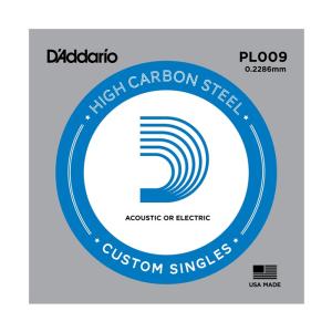 D'Addario エレキ・アコギ用 バラ弦 5本セット PL009  Plain Steel〔daddario ダダリオ エレキ弦 pl-009〕〔ゆうパケット対応〕＊｜サクラ楽器 Yahoo!ショッピング店