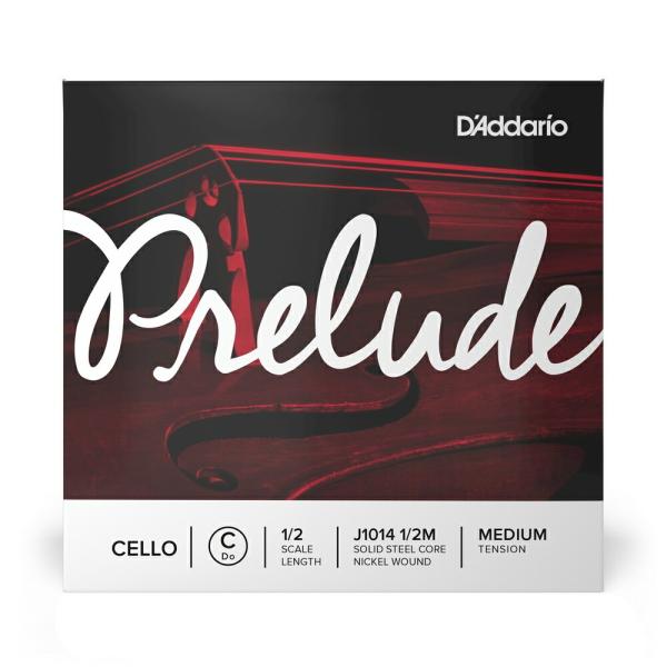 D&apos;Addario チェロ弦 J1014 1/2M PRELUDE C線 バラ弦 1/2スケール ミ...