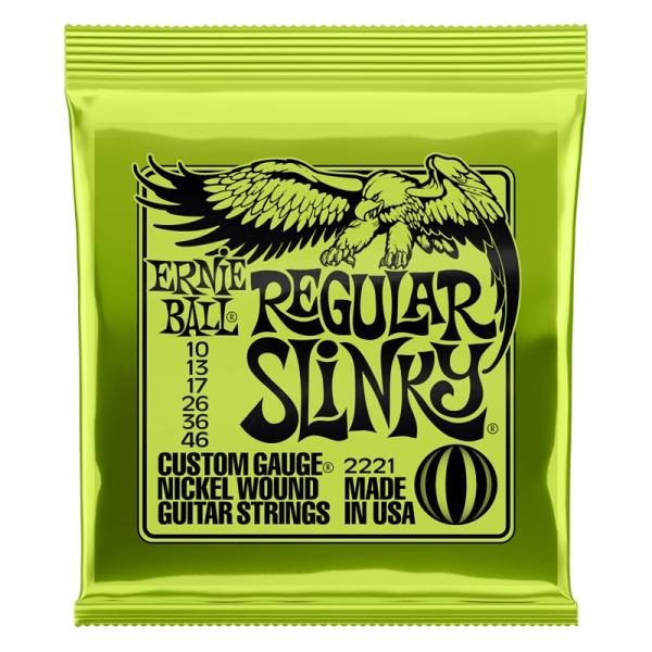 ERNIE BALL エレキギター弦 #2221 ニッケルワウンド Regular Slinky〔ゲ...