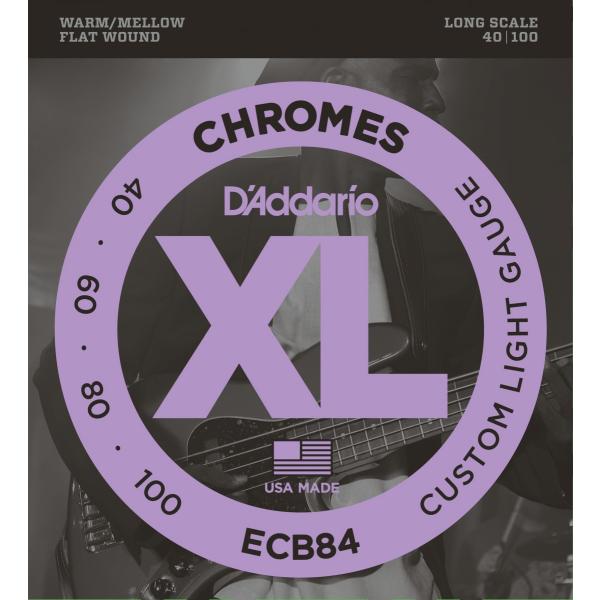 D&apos;Addario ダダリオ ベース弦 ECB84 &quot;XL Chromes Flat Wound&quot;［...