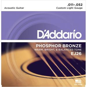 D'Addario ダダリオ アコースティックギター弦 EJ26 "Phosphor Bronze Round Wound"［daddario アコギ弦 EJ-26]〈ゆうパケット対応〉