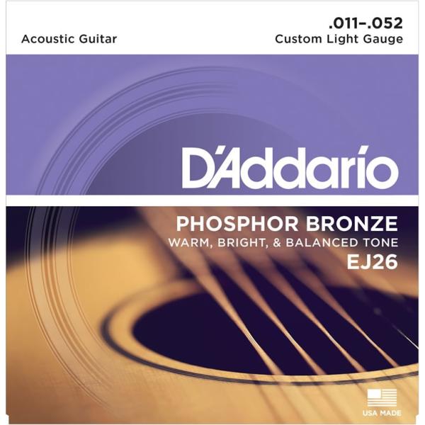 D&apos;Addario ダダリオ アコースティックギター弦 EJ26 &quot;Phosphor Bronze ...