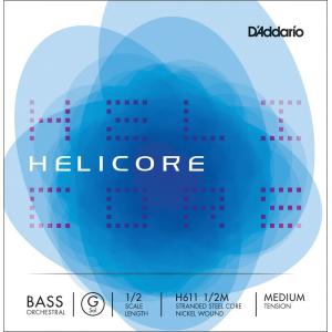 D'Addario ウッドベース弦 H611 1/2M Helicore Orchestral Bass Strings / G-MED［バラ弦/ミディアム］［ダダリオ コントラバス］〈ゆうパケット対応〉｜sakuragakki