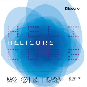 D'Addario ウッドベース弦 H611 3/4M Helicore Orchestral Bass Strings / G-MED［バラ弦/ミディアム］［ダダリオ コントラバス］〈ゆうパケット対応〉｜sakuragakki