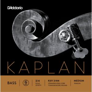 D'Addario ウッドベース弦 K611 3/4M Kaplan Double Bass Strings / G-MED［バラ弦/ミディアム］［ダダリオ daddario コントラバス］〈ゆうパケット対応〉｜sakuragakki