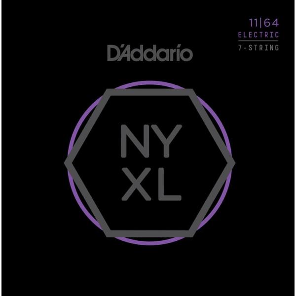 D&apos;Addario ダダリオ 7弦用エレキギター弦 NYXL1164 Nickel Wound 7-...