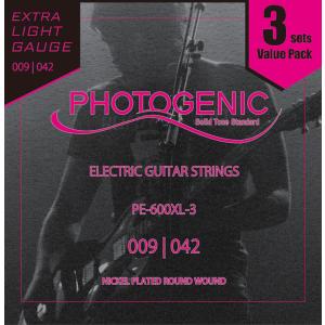 エレキギター弦 Photogenic PE-600L-3［3set pack］〈ゆうパケット対応〉｜sakuragakki