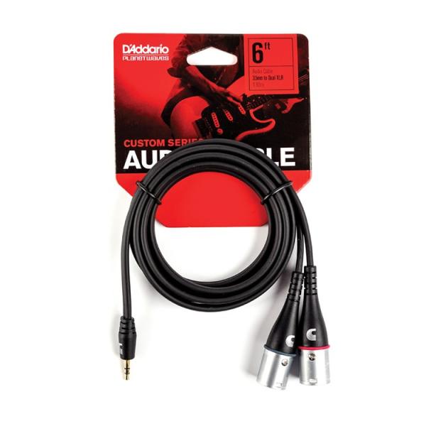 D'Addario ケーブル PW-MPXLR-06〔MINI St - DUAL XLR〕〔ダダリ...